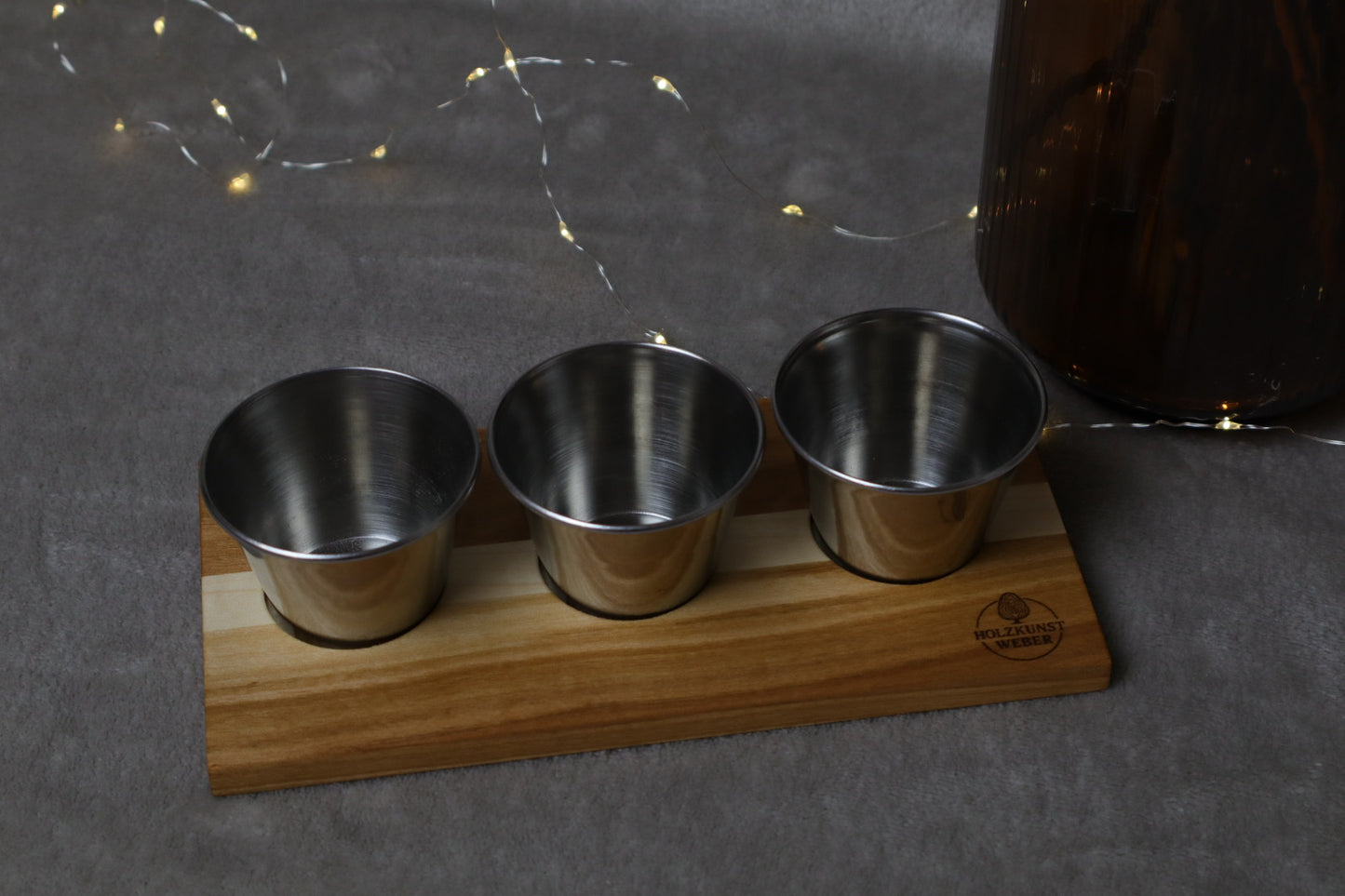 Dip-Tablett aus Kirsch- und Ahornholz